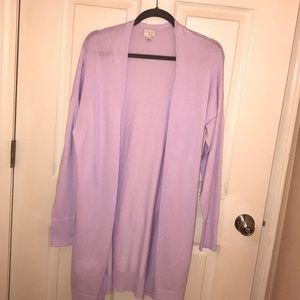 NWOT Lilac Cardigan